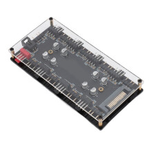 8-weg dubbele ARGB PWM-hub 5V 3-pins ARGB + 12V 4-pins PWM voor pc-aanpassing