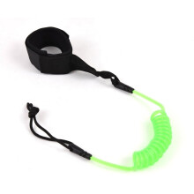 1,2 m lange, spiralförmige SUP-Surf-Leash-Beinschlaufe, 1,2 m langes elastisches Fußgelenkband