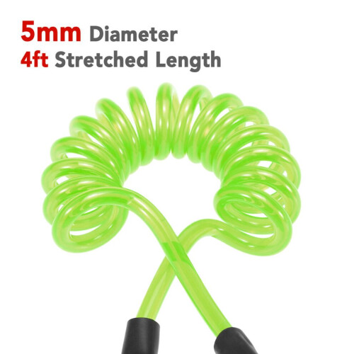 1.2m Coiled SUP Surf Leash Leg Rope 4ft Elastic Anklet Strap 1