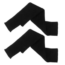 2St Einfarbige Langhandschuhe Strickwolle Mit Daumenloch