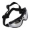 Dog Goggles Windproof UV Fog Proof, Adjustable Strap, Silver 1