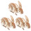 3St Beige 3D Dierpuzzel Konijn DIY Knutselmodel Voor Thuis 1
