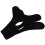 Breathable Anti Snore Chin Strap Mesh Cloth Black Triangular Model 3