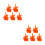 10 Flame Marker Bildungsbausteine Mit Mini-Feuer-Effekten 8