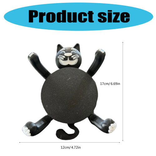 Creative 3D Print Cats Coasters for Drinks-Multicolor black 2