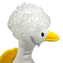 Fun Pet Dressingup Hairpiece Hairstyle Accessory Geese-White