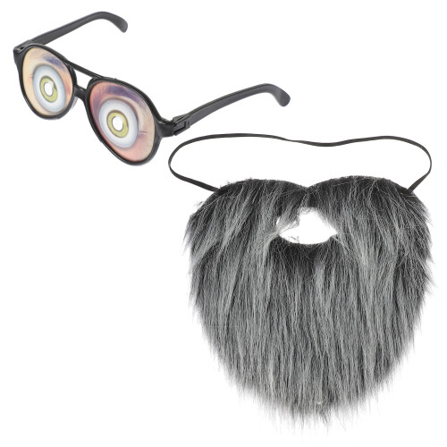 1 Set Falscher Schnurrbart Mit Brille Kunstbart Realistischer