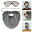 1 Set Falscher Schnurrbart Mit Brille Kunstbart Realistischer 7