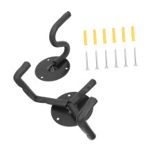 Metal Guitar Wall Hanger For Bass Ukulele Violin Erhu Space Saving Horizontal Rack Heavy Duty Wall Mount