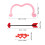 1 Set Valentinstag Kostüm: , , Herz, Brille, , 2
