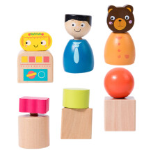 2 Sets Holzschrauben Für Spielzeugbausteine Frühförderung