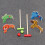 8Teile Mini Spielzeugset Kunststoff Fördert Grifffähigkeit 11