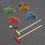 8Teile Mini Spielzeugset Kunststoff Fördert Grifffähigkeit 7