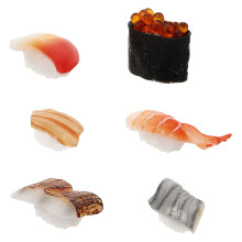 6St Mini Japanische Sashimi Reisball Deko Simulierte Lebensmittel
