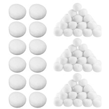 50 Unidades Bola De Nieve Con Nieve Artificial Para Decoración