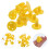 16St Gele Plastic Vloerflenzen Met 5 Voor En DIY 5