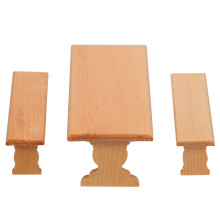 2 Sets Wooden Mini Table Chair For Kids Room Decor