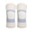 2pcs Breathable Light Gray Double Knit Elastic Compression Knee Sleeves XL 2