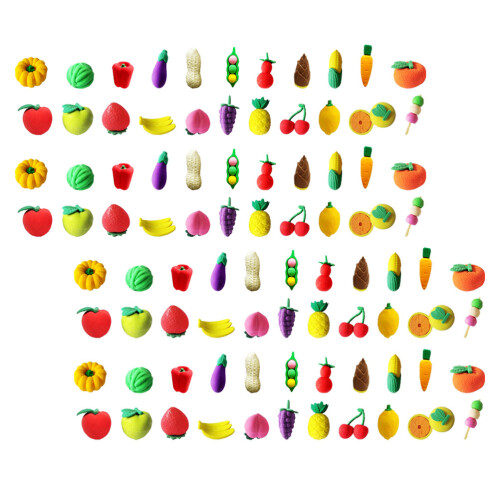 100 Unidades De Verduras Dibujos Mini