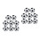 16 Pcs Mini Foosball Balls Replacement Set For Table Soccer Games 9