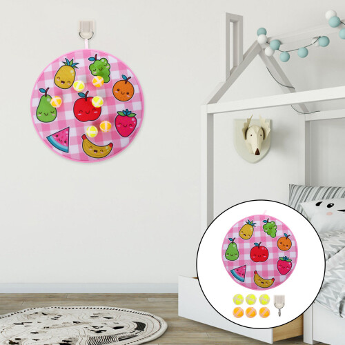 1 Set Cartoon Throwing Darts Board With Balls Interactive Toy 2