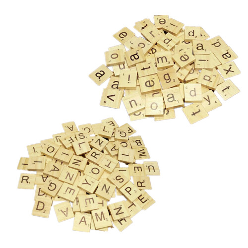 Sac Éducatif 200 Pièces En Bois Lettres Et