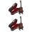 2 Set Decorazione Mini Chitarra In Legno Chitarra 6