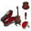 2 Set Decorazione Mini Chitarra In Legno Chitarra 10