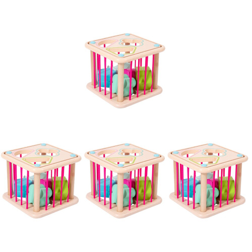 4 Set Shape Sorter In Legno Sensoriale Per Bambini 1