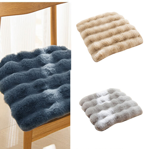 Square Plushes Rabbit Seats Pad with NonSlip-Space gray 45cm 2