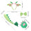 1 Set Plüsch Dinosaurier Stirnband Mit Und 3