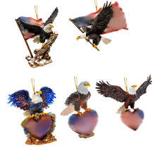 Pack of 5 Independence Day Themed Star Decorations Suitable for
