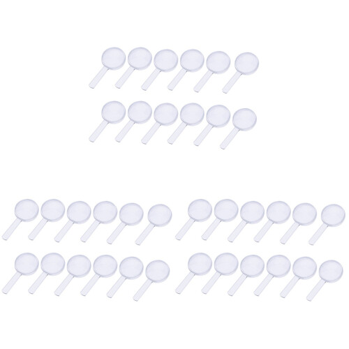 36 Pcs 5X Plastic Handheld Mini Magnifying Glass For Kids 1