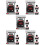 5 Sets Gas Station Model Toy With Road Cone Simulation 10
