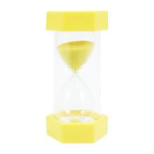 Temporizador De Arena 20 Hexagonal Pequeño Niños Amarillo