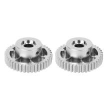 2 stuks metalen D-vormige tandwielen met 40 tanden en een diameter van 34 mm voor industriële robots.