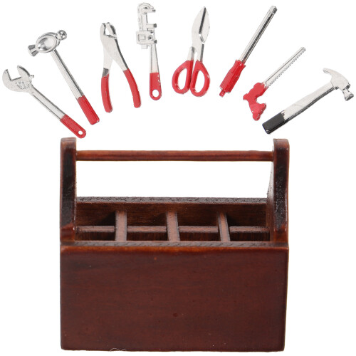 3 Sets Mini House Tools Simulated Toy Tiny House Miniature Box 2