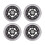 4 uds. 100 mm resistente desgaste para patinete con 6