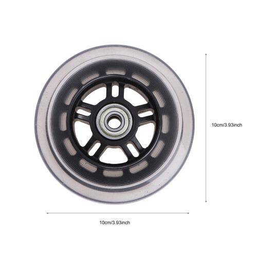4 uds. 100 mm resistente desgaste para patinete con 1