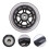 4 uds. 100 mm resistente desgaste para patinete con 7
