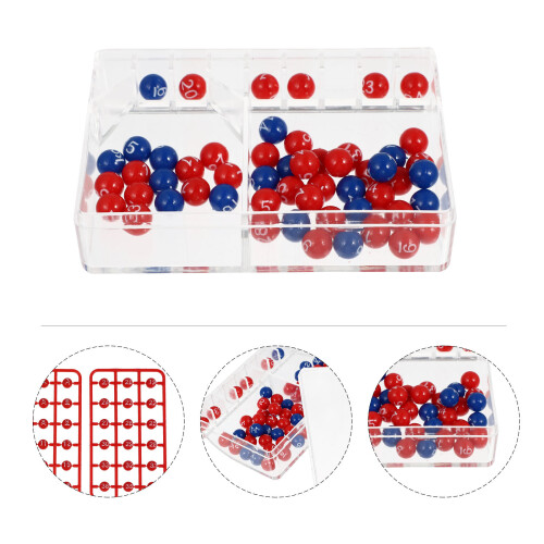 1Set Multicolor Genummerde Bar Loterijballen Plastic Voor 1