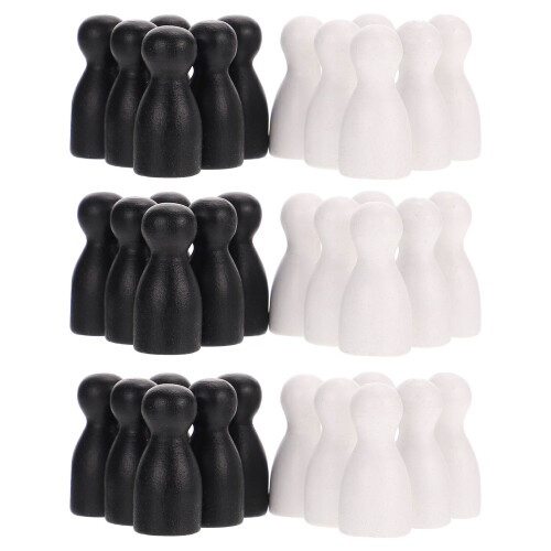 48 Pièces Échecs En Bois De Jeu Voyage Accessoires Remplacement