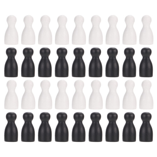 48 Pièces Échecs En Bois De Jeu Voyage Accessoires Remplacement 2