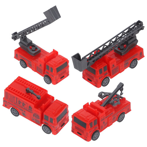 4 Pièces De Pompiers Jouet Pour Enfants