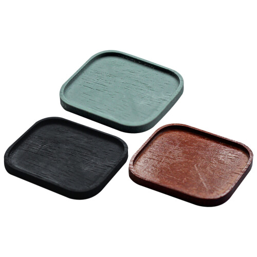 3Pcs Mini Wooden Tea Plates Japanese Simulation Tray Model 1