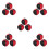 5Pcs Black And Red Juggling Balls For Beginners 6