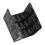 Protector contra salpicaduras de aceite de 3 paneles, aluminio, cactus negro, 84,5 cm de largo, plegable 1