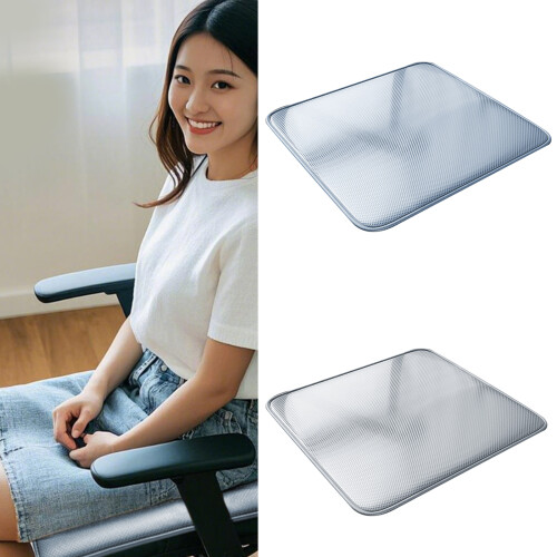 Breathable Cooling Seat Pad Silk Ice Rattan Structure-grey 40cm 2