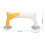 Patchwork Ruler Gripper with 30pcs Non-Slip Rubber Mats, Orange & White 2