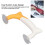 Patchwork Ruler Gripper with 30pcs Non-Slip Rubber Mats, Orange & White 4